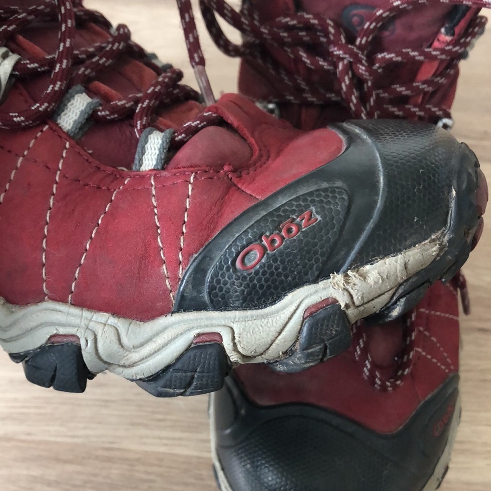 RED OBOZ (hiking boots) - Picture 3 of 5